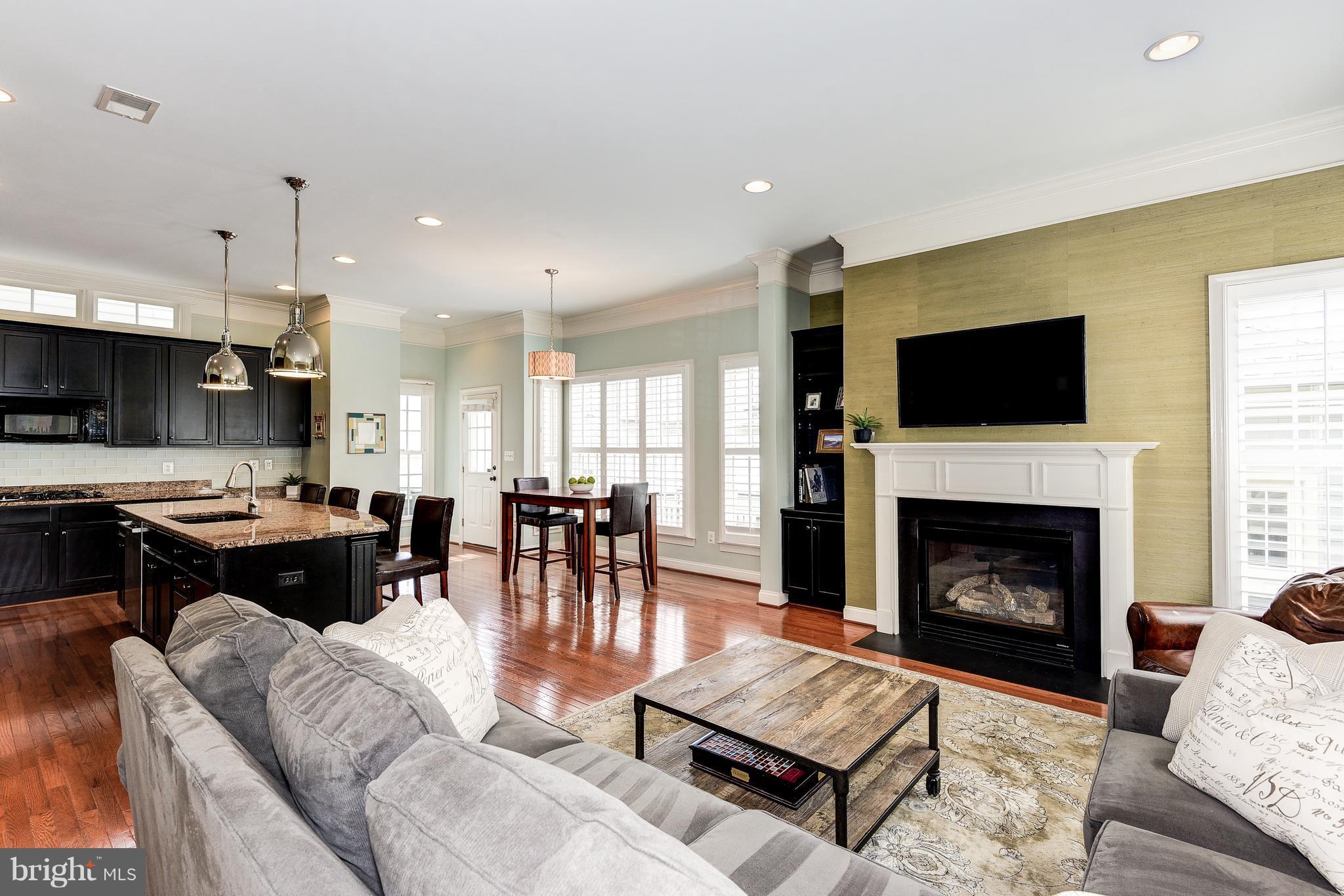 Family Room connects to kitchen