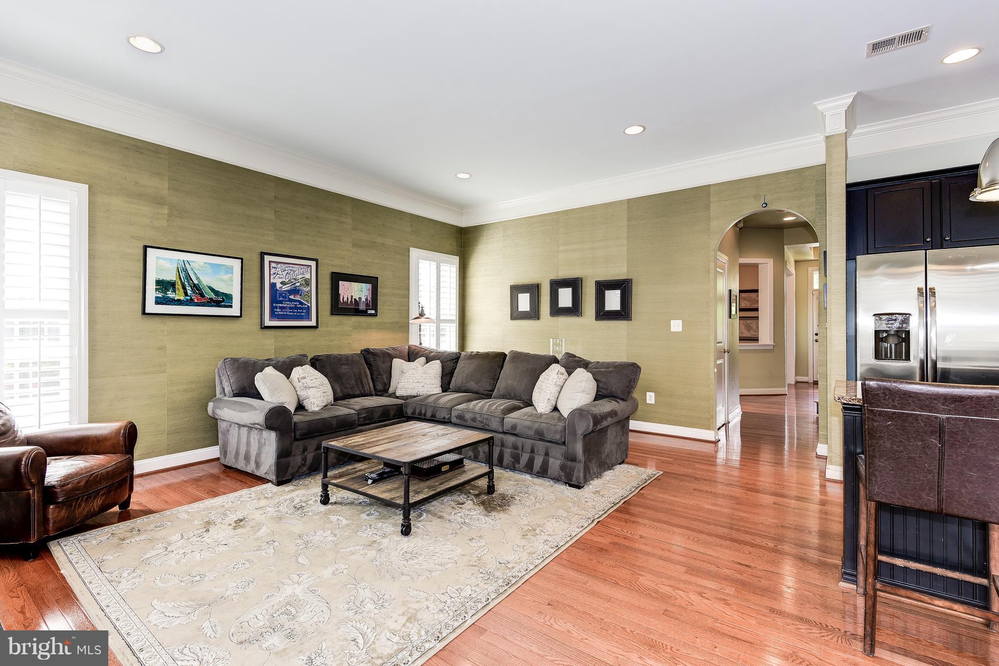 Family Room, wood floors on entire main level