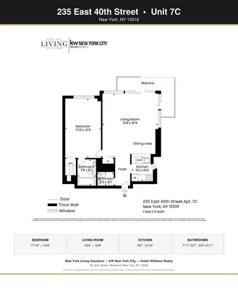 $5,500 | 235 East 40th Street, Unit 7C | Murray Hill