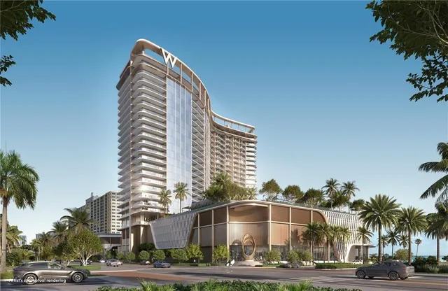 a view of a city that has tall buildings