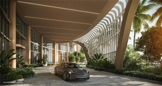 a car parked on the side of a street