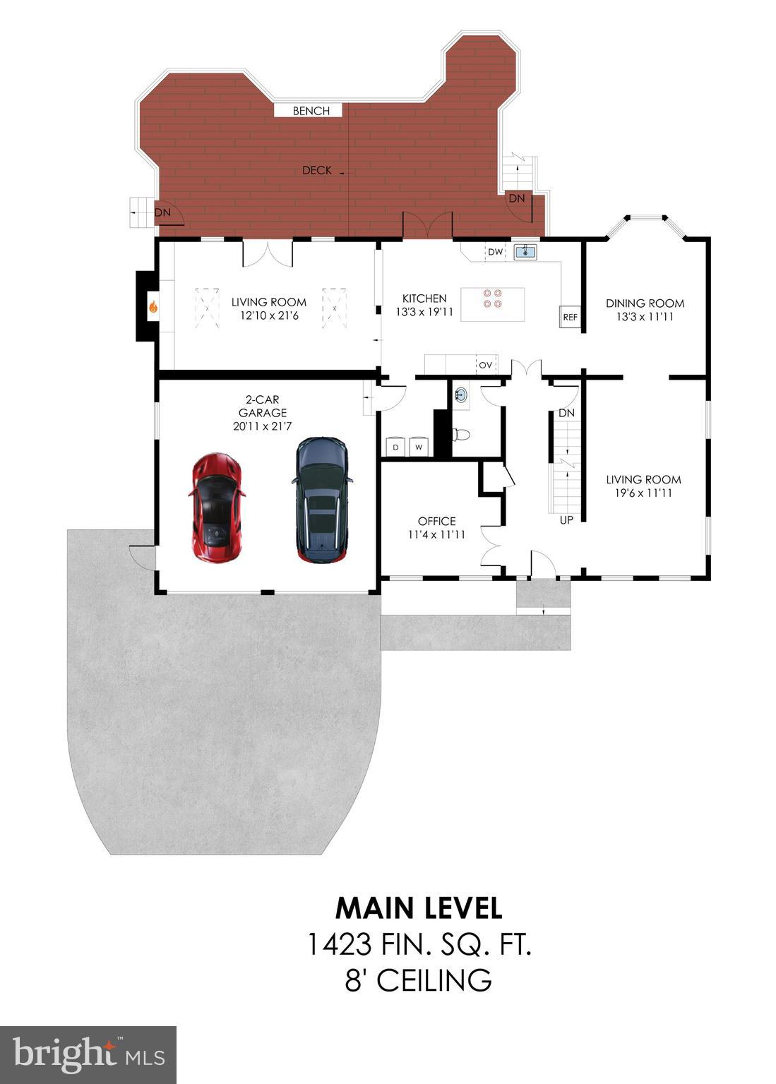 1545 Kingstream Circle Herndon, VA 20170 - Photo 69 of 71 Main level floor plan