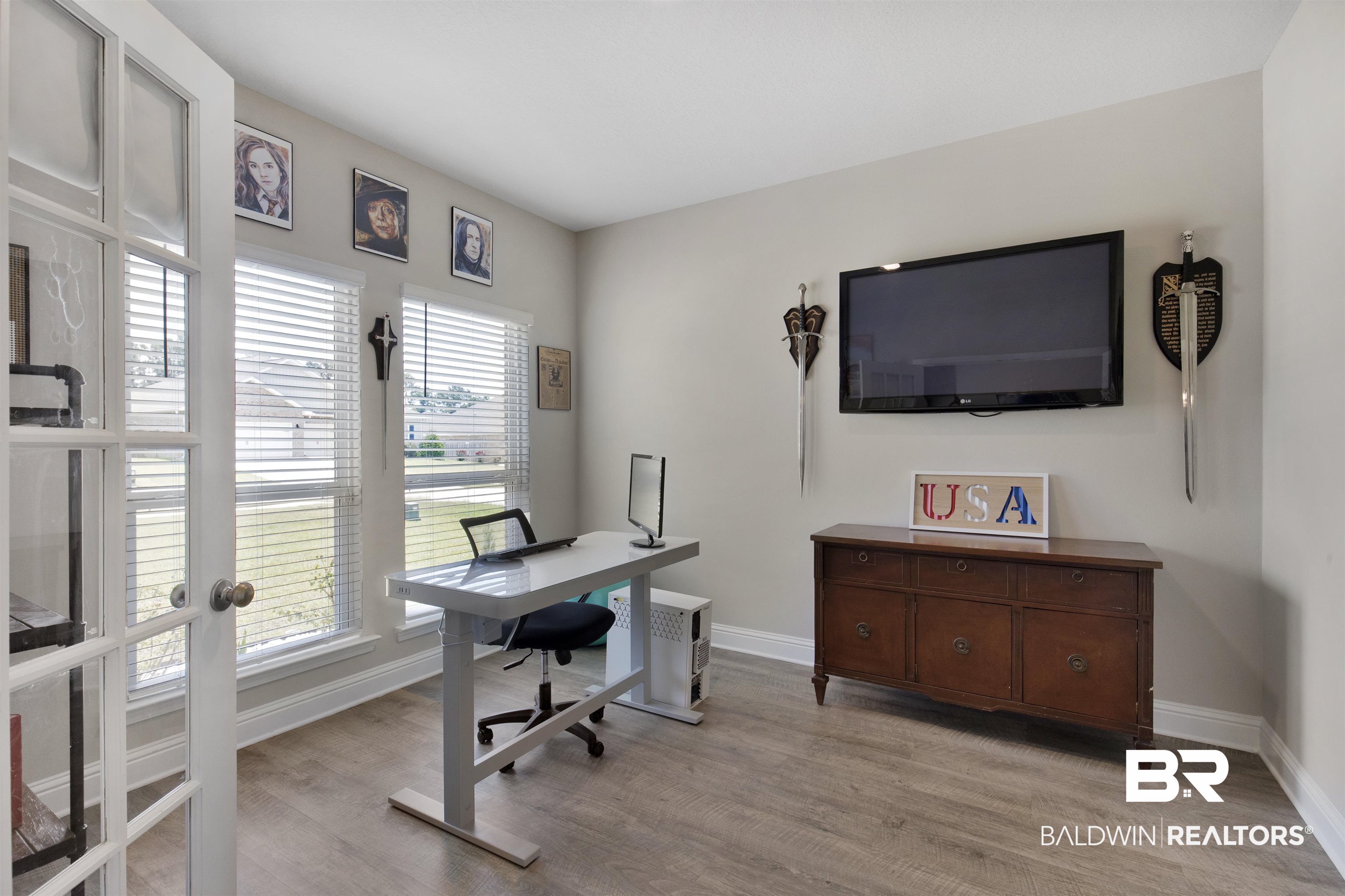 2345 Laurel Street Semmes, AL 36575 - Photo 3 of 31 Office featuring light wood-style flooring and french doors