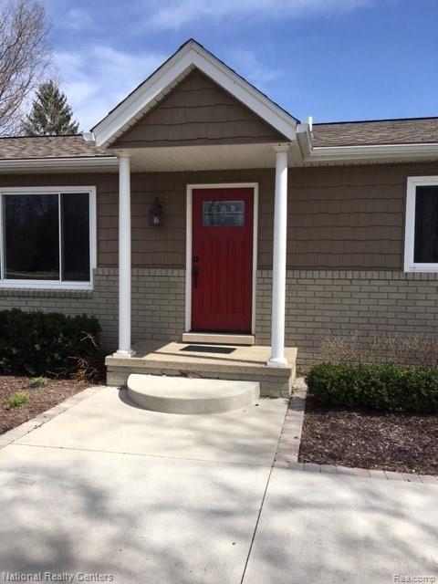 Covered Porch with Newer Door