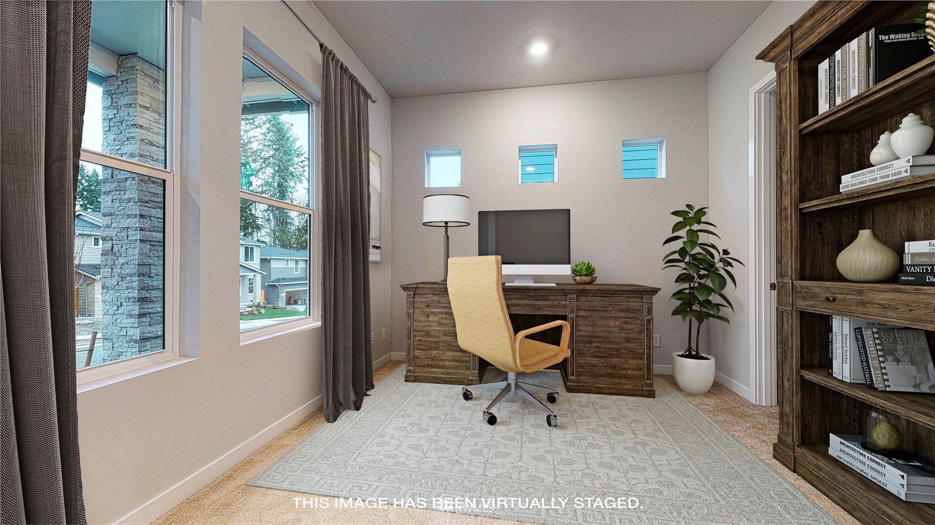 28 215th Street Southeast Bothell, WA 98021 - Photo 5 of 25 a view of a workspace with furniture and a window