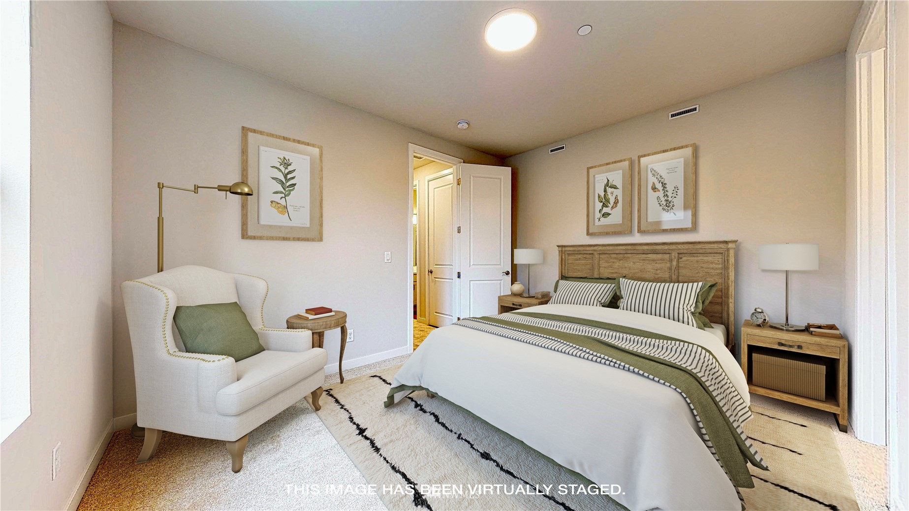 28 215th Street Southeast Bothell, WA 98021 - Photo 6 of 25 a spacious bedroom with a bed and a couch