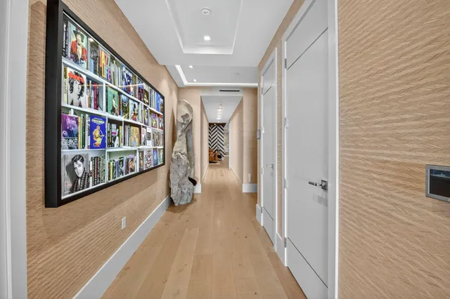 a kitchen with stainless steel appliances granite countertop a stove and a refrigerator