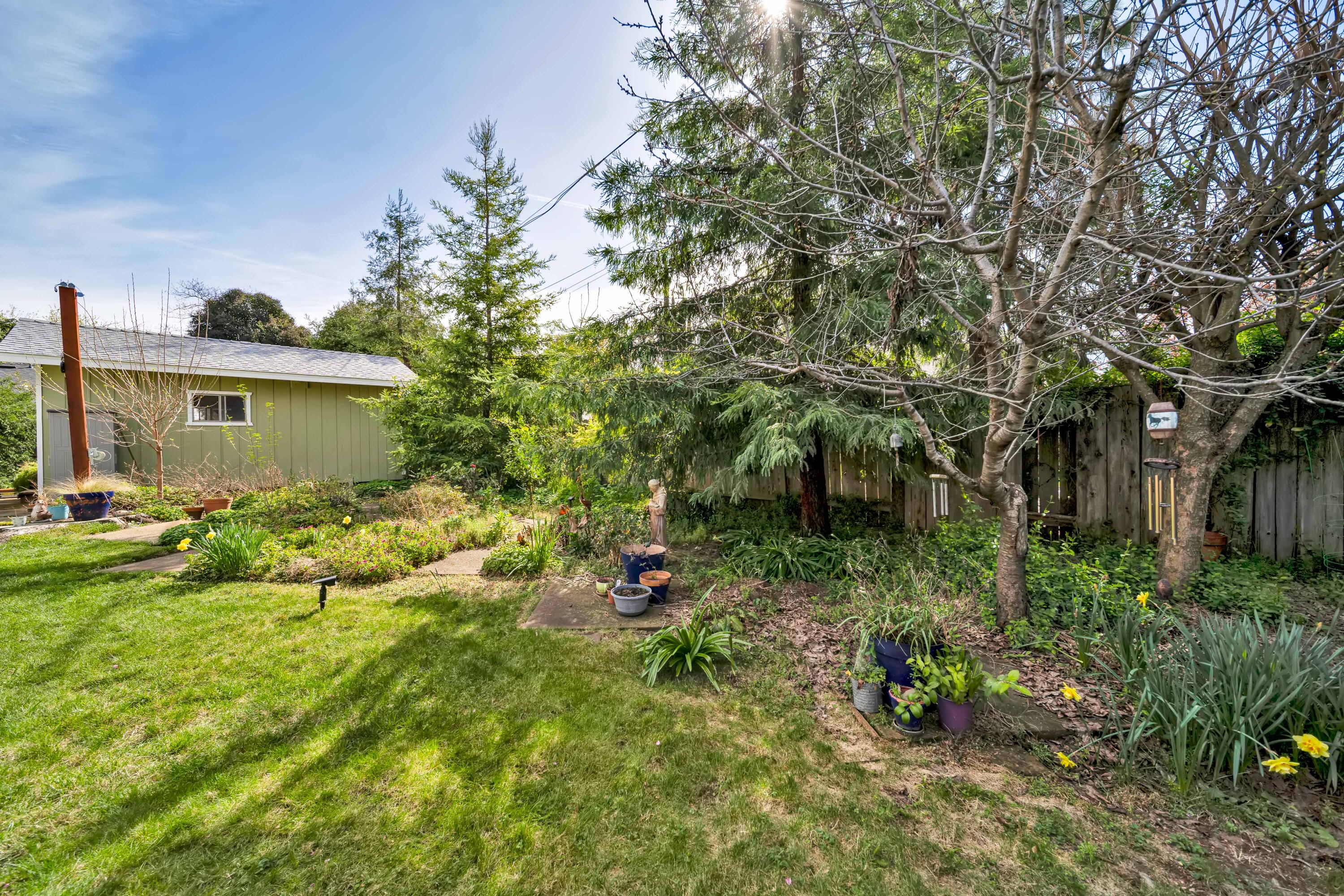 2195 Rancho Road Redding, CA 96002 - Photo 39 of 47 a backyard of a house with lots of green space