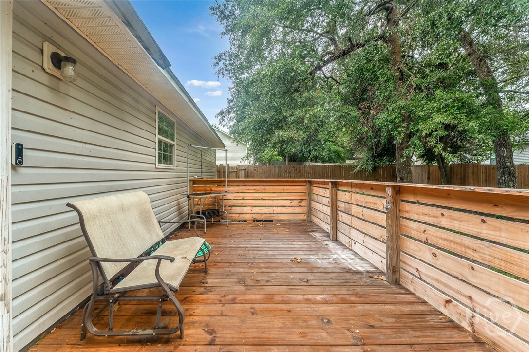 202 Stag Road Springfield, GA 31329 - Photo 26 of 29 Backyard Deck