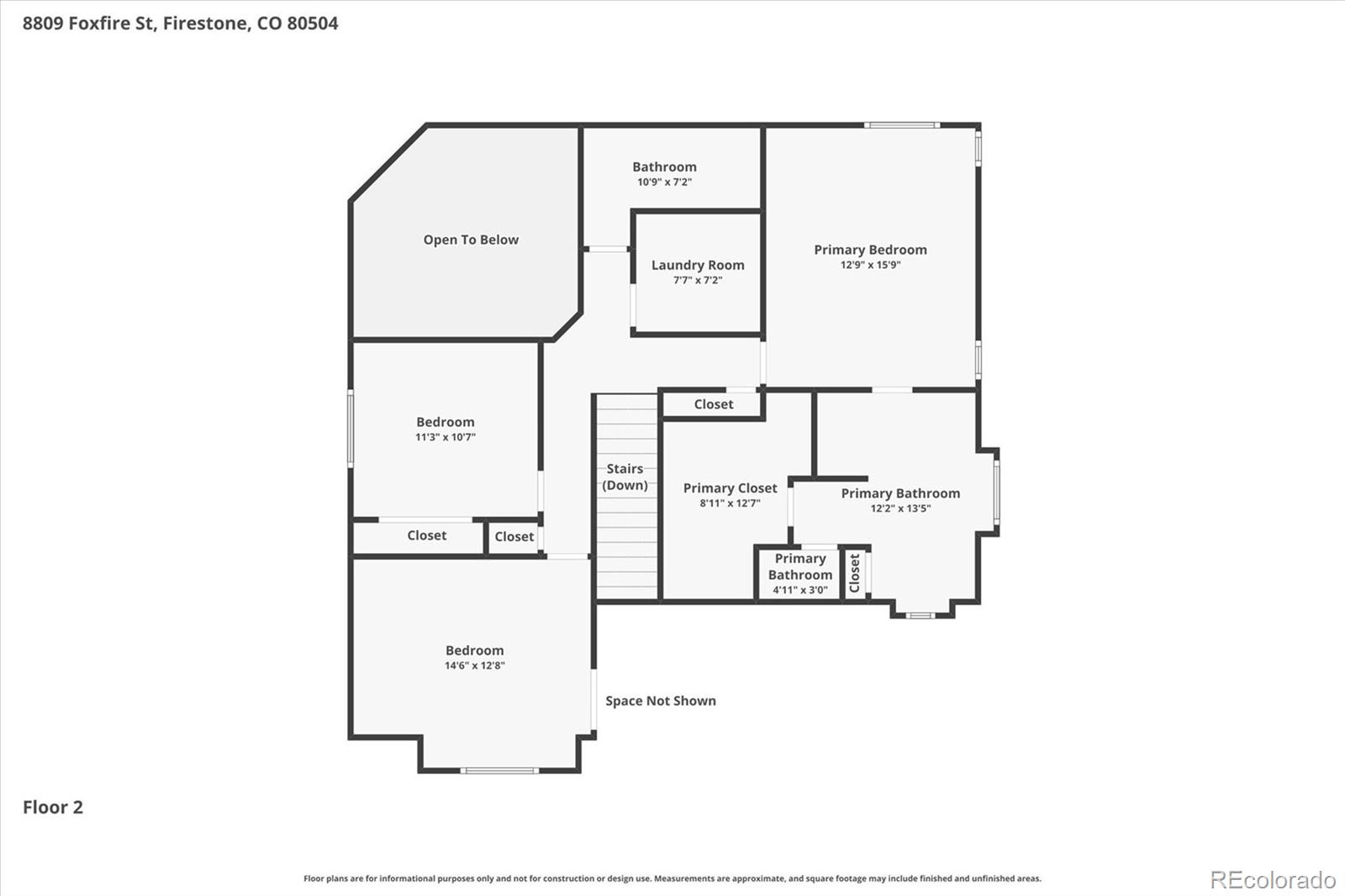 8809 Foxfire Street Firestone, CO 80504 - Photo 39 of 40 a picture of a floor plan
