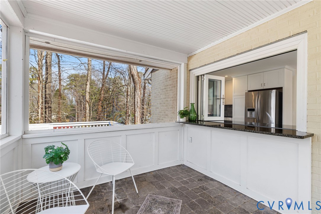 8678 Fieldcrest Road Richmond, VA 23235 - Photo 17 of 52 Screen Porch - looking back into the Kitchen...The