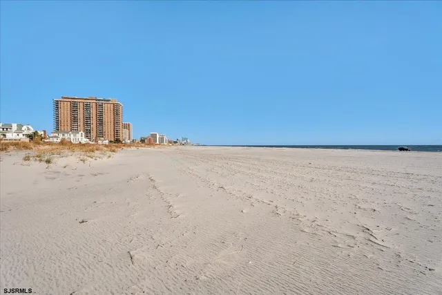 a view of beach and ocean