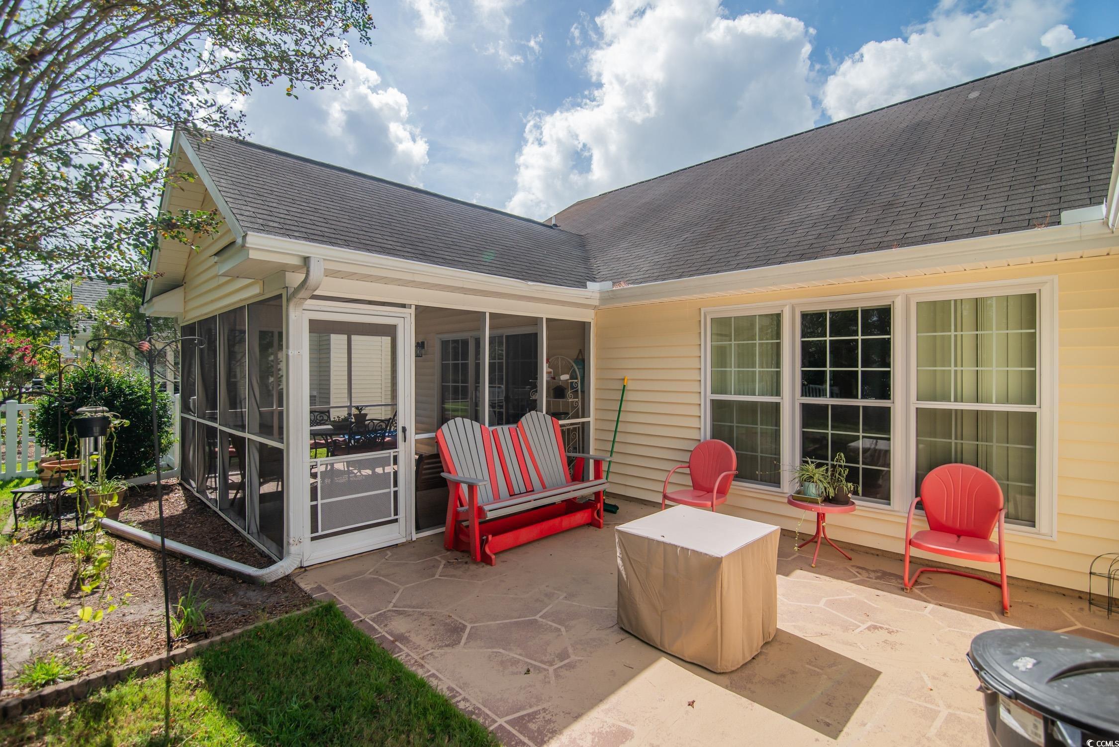 1052 Vestry Drive Murrells Inlet, SC 29576 - Photo 5 of 40 View of patio / terrace with a sunroom