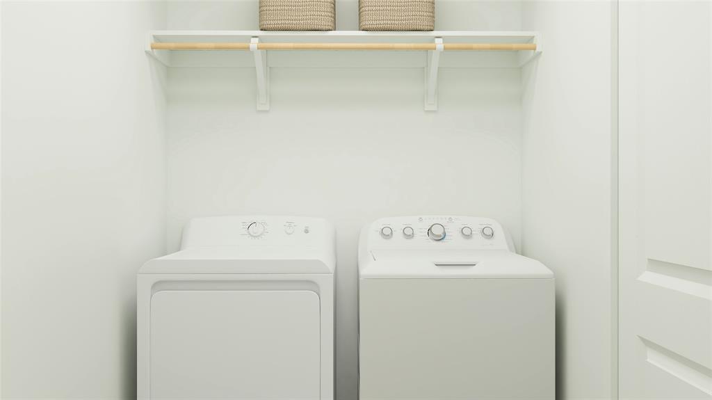 11742 Gammon Avenue Rhome, TX 76078 - Photo 16 of 24 a utility room with dryer and washer