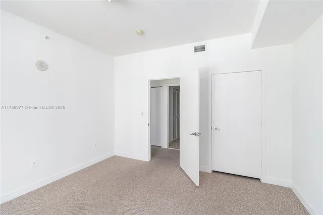 a view of an empty room