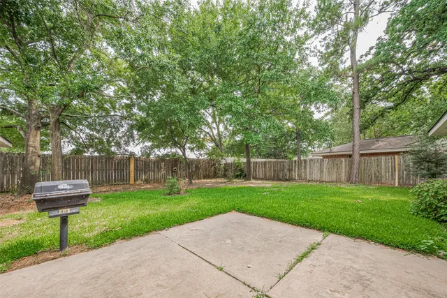 a view of a back yard