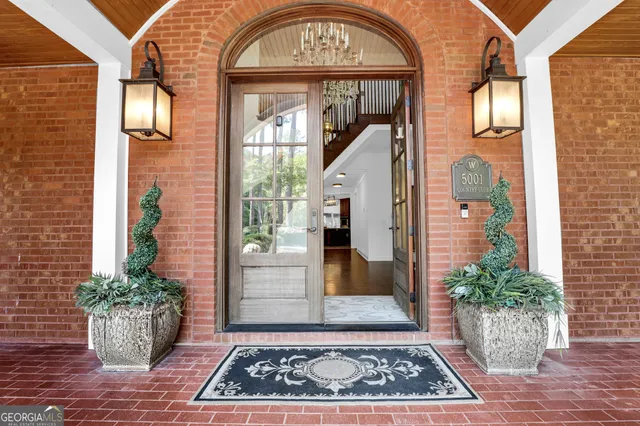 a kitchen with a cabinets and appliances