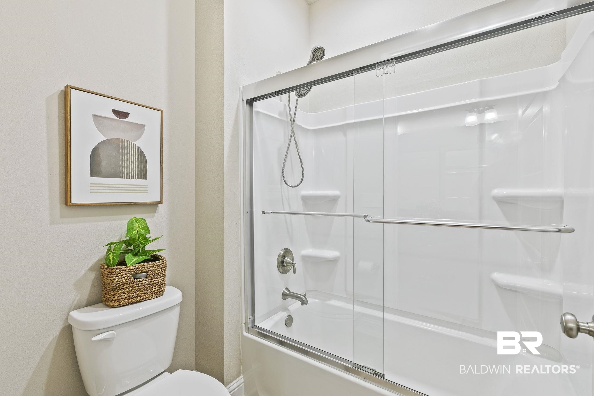 31500 Spoonbill Road Daphne, AL 36527 - Photo 40 of 85 Bathroom with toilet and bath / shower combo with glass door