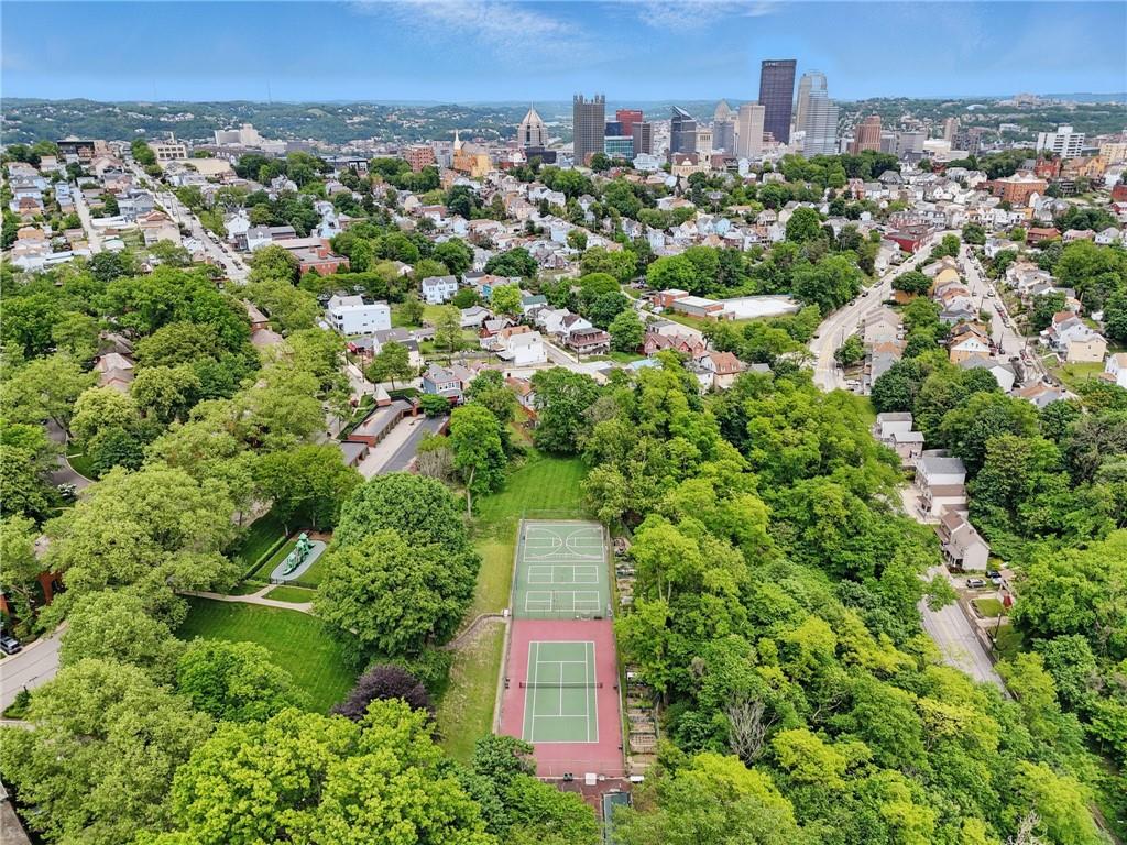 446 Olympia Road Pittsburgh, PA 15211 - Photo 28 of 31 an aerial view of a residential houses with city and green space