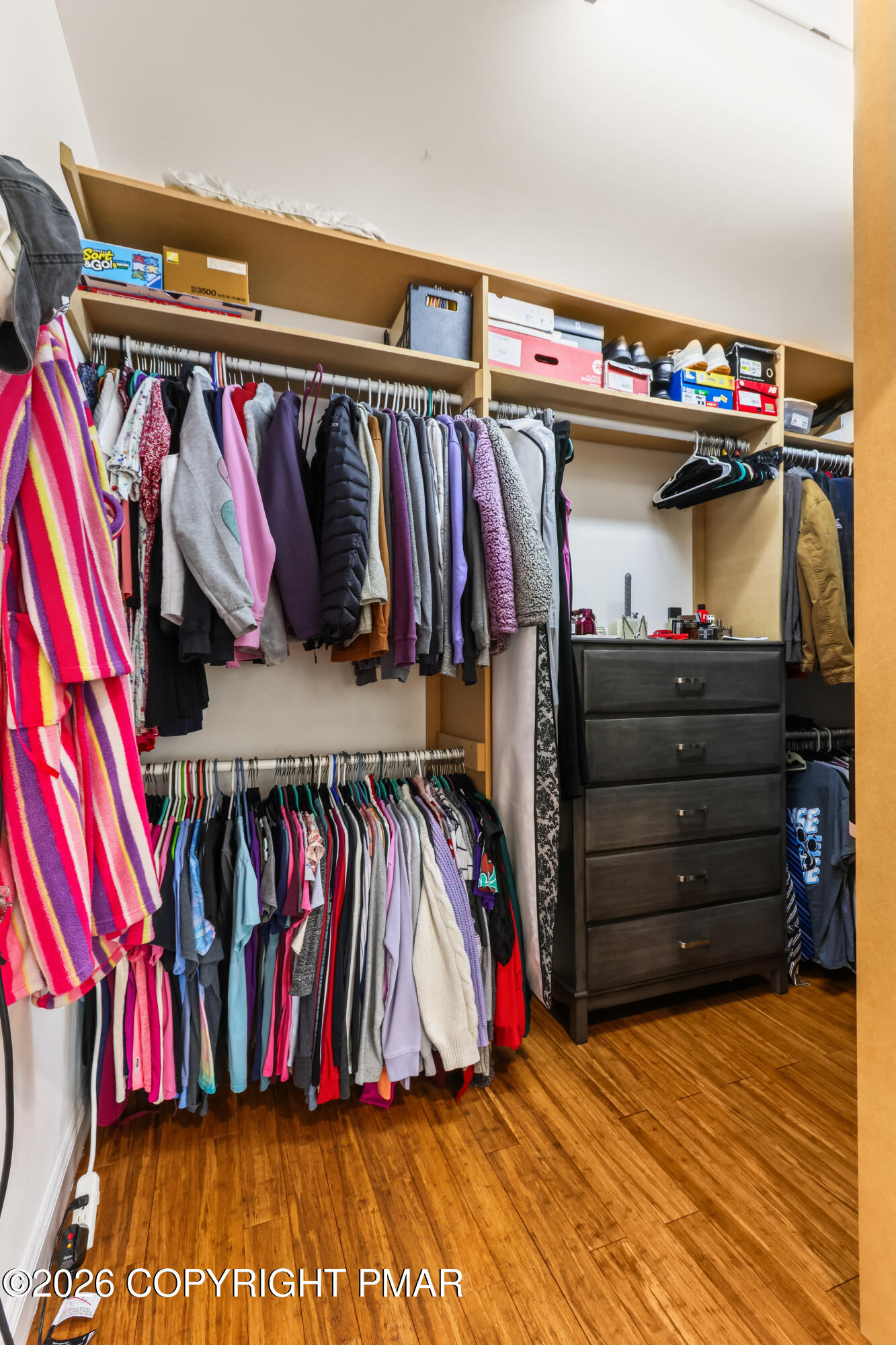 1007 Hampstead Road Bushkill, PA 18324 - Photo 18 of 68 a view of walk in closet with clothes and shoes