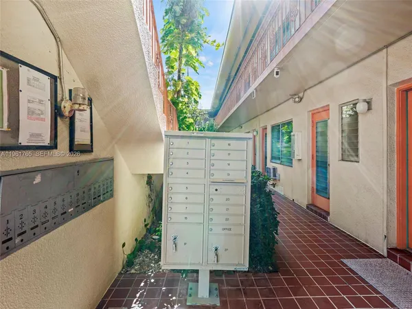 a view of a door of the house
