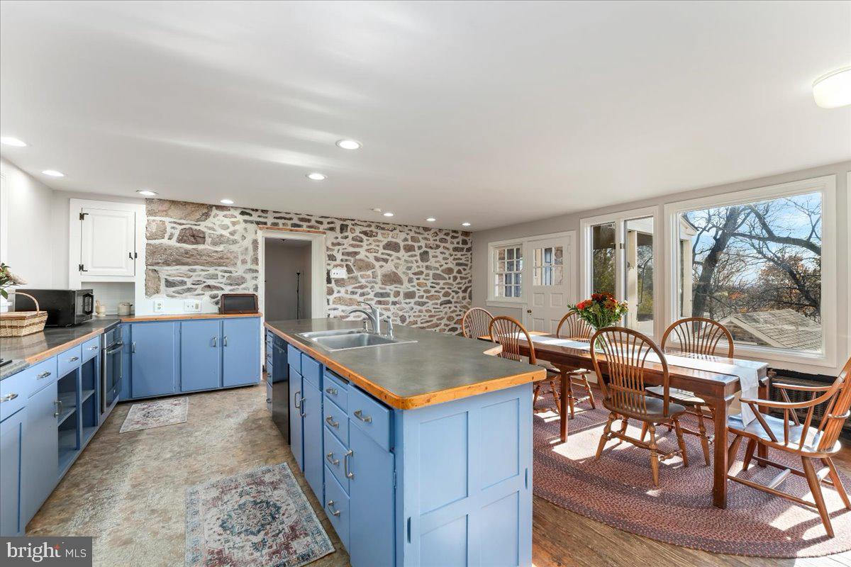 3030 Eagleville Road Eagleville, PA 19403 - Photo 17 of 44 Kitchen with Stone Wall