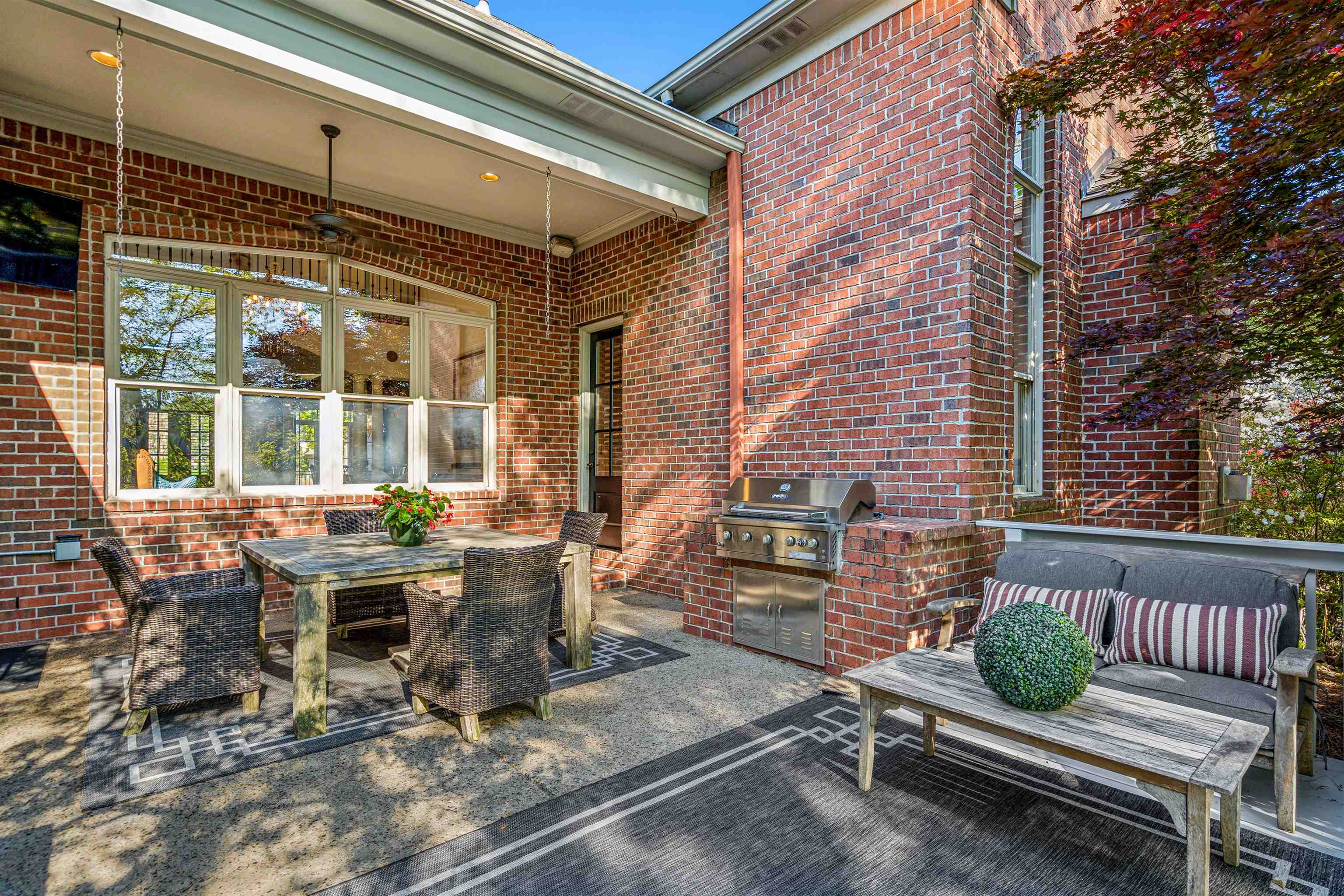 3084 Devonshire Way Germantown, TN 38139 - Photo 34 of 40 Wooden terrace featuring a patio area, a grill, and outdoor dining space