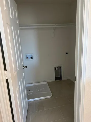 a view of a room with door