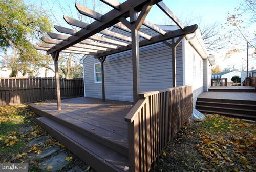 1115 Haverhill Road Baltimore, MD 21229 - Photo 23 of 30 Rear Exterior of Back Deck and Pergola