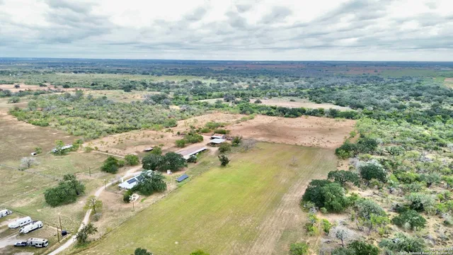 a view of a lake with a city