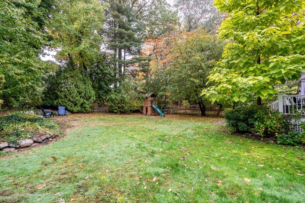 32 Verndale Road Newton, MA 02461 - Photo 25 of 33 a backyard of a house with lots of green space