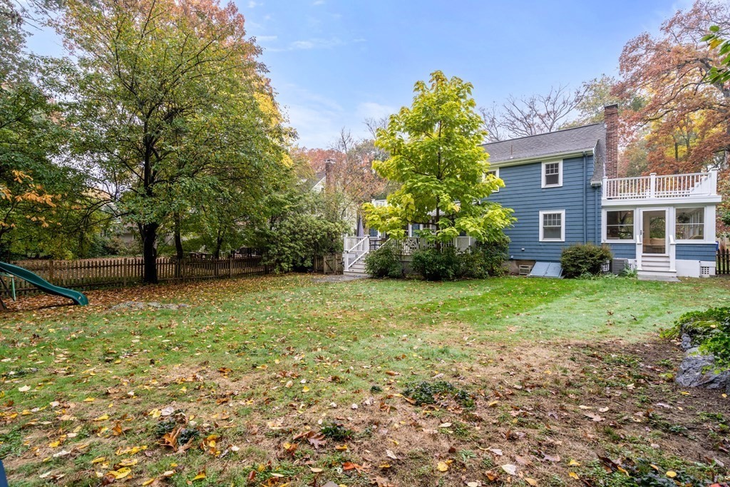 32 Verndale Road Newton, MA 02461 - Photo 26 of 33 a view of a house with backyard and garden