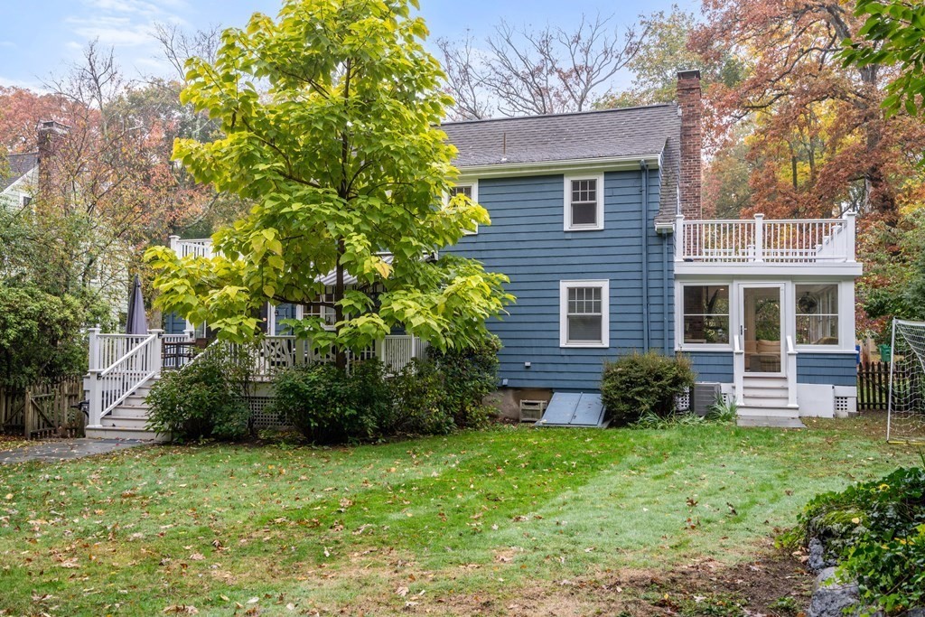 32 Verndale Road Newton, MA 02461 - Photo 27 of 33 a view of a house with a yard and plants