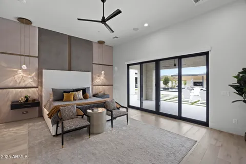 a view of a house with pool porch and chairs