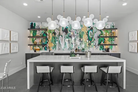 a view of a patio with swimming pool