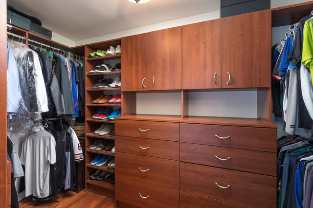 1731 Elyse Lane Naperville, IL 60565 - Photo 21 of 34 a view of walk in closet with clothes and shoes