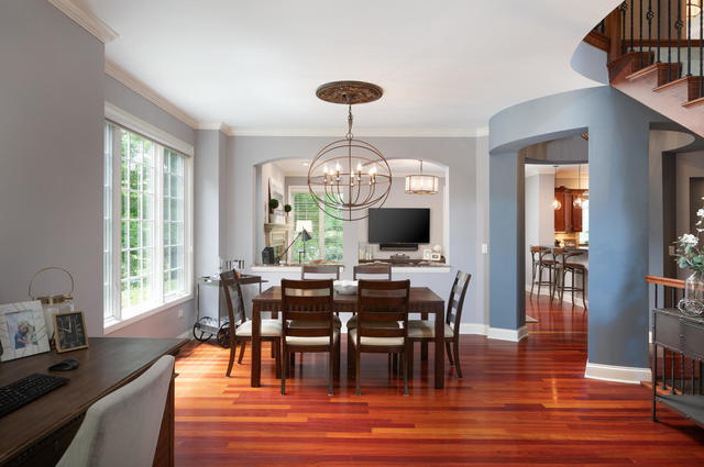 1731 Elyse Lane Naperville, IL 60565 - Photo 5 of 34 a view of a dining room with furniture window and wooden floor