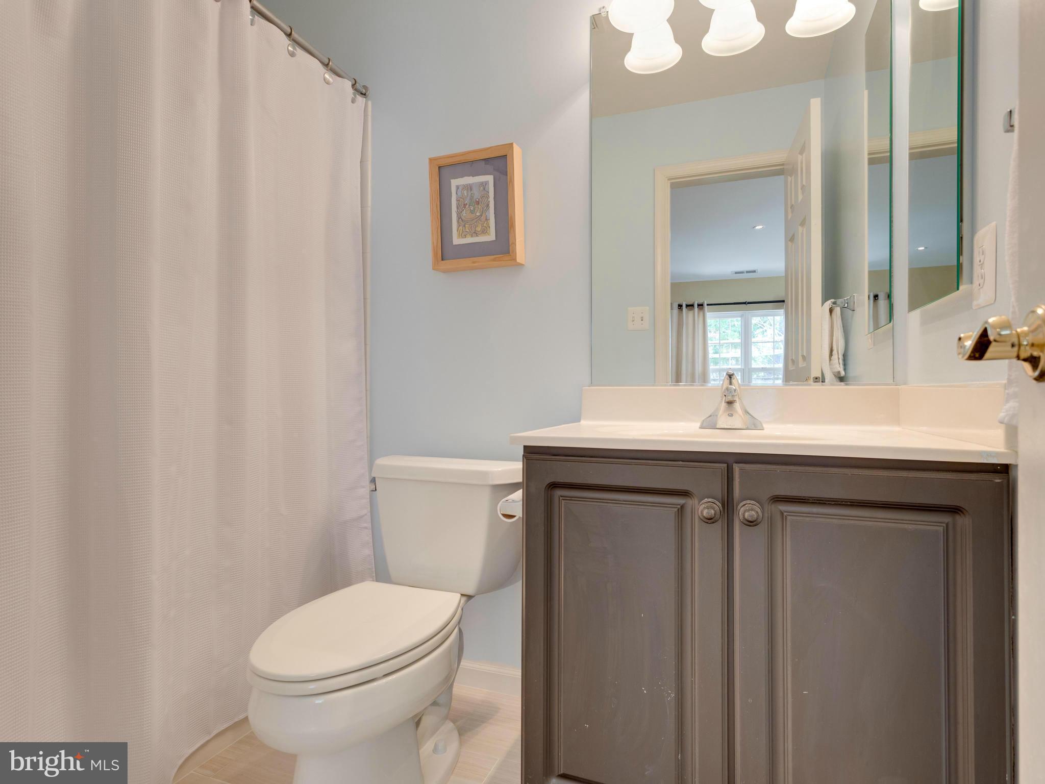 7310 Hampton Manor Place Springfield, VA 22150 - Photo 23 of 30 a bathroom with a sink toilet and mirror
