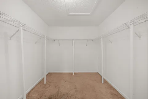 a view of a bathtub in a room