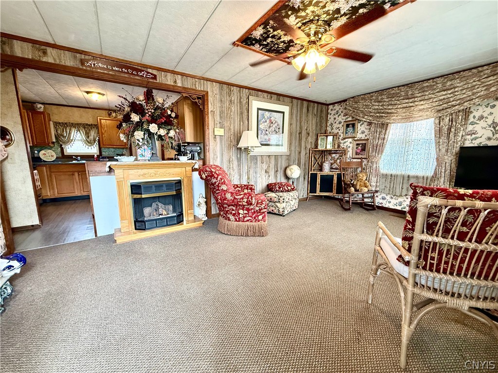 358 County Route Sandy Creek, NY 13145 - Photo 11 of 42 LIVINGROOM WITH GAS FIREPLACE