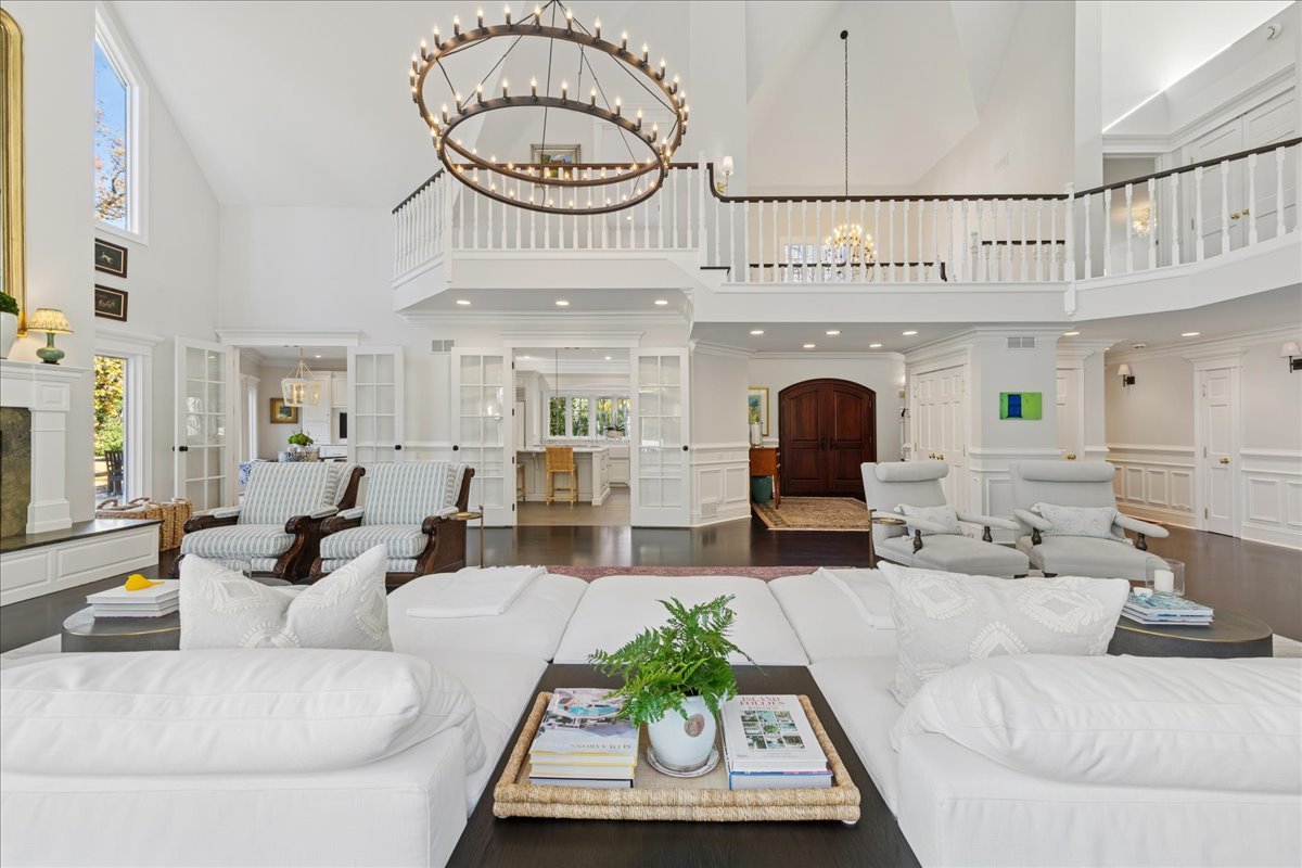 166 North Buckley Road Barrington Hills, IL 60010 - Photo 11 of 86 a living room with furniture and a fireplace