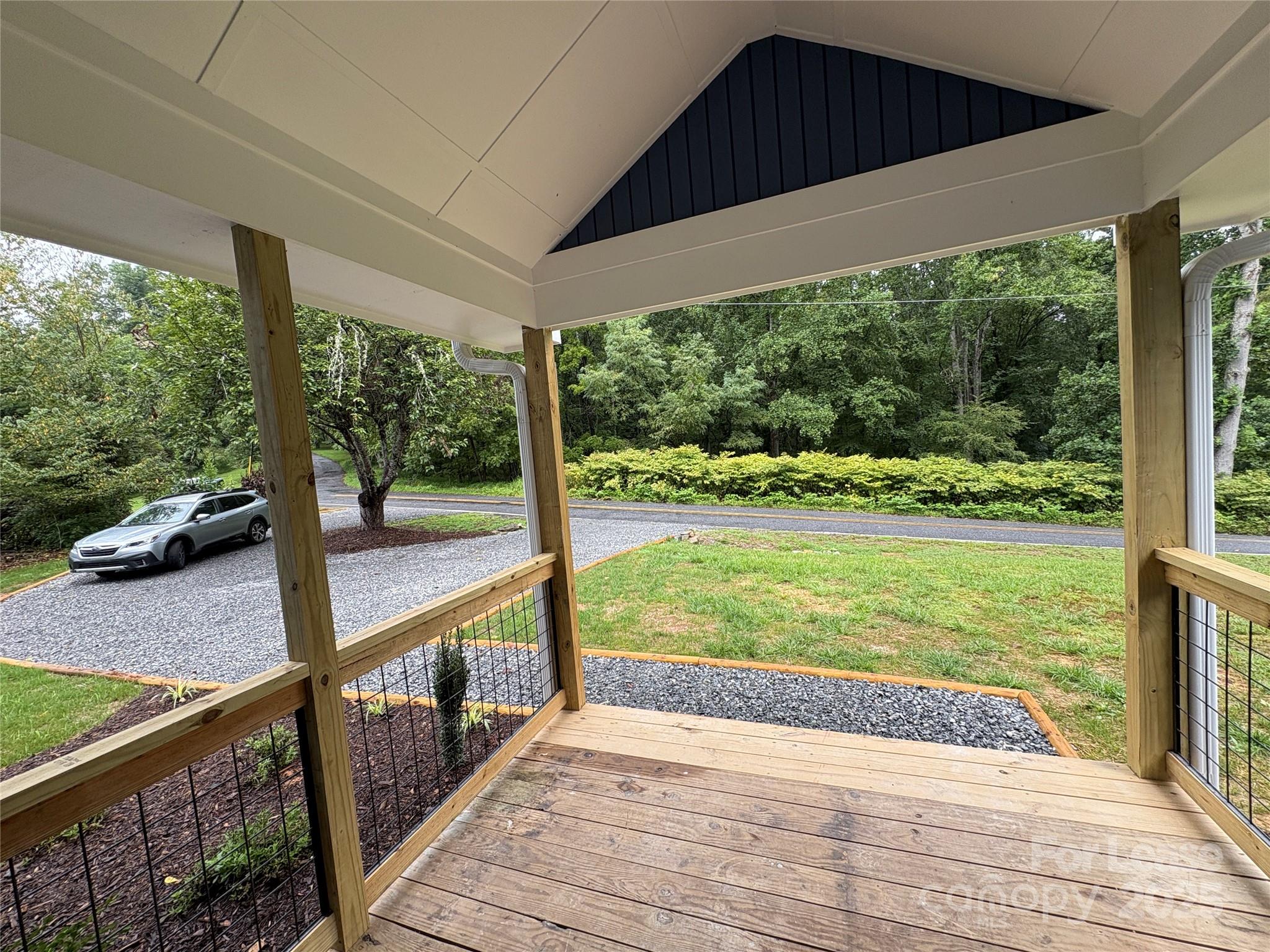 1175 Kilpatrick Road Hendersonville, NC 28739 - Photo 27 of 34 a view of porch with a swimming pool