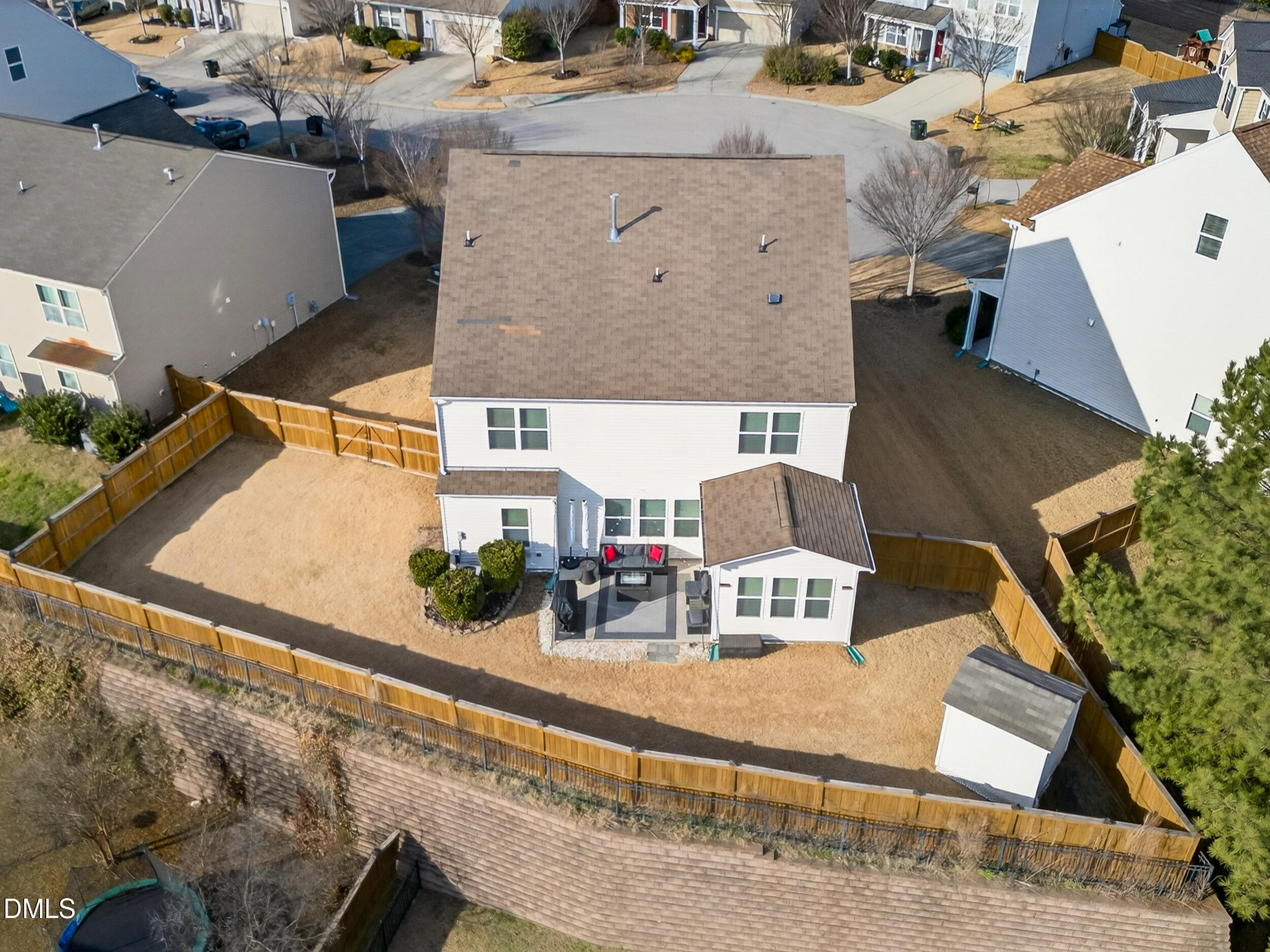 8144 Hovingham Way Raleigh, NC 27616 - Photo 26 of 37 an aerial view of a house with outdoor space