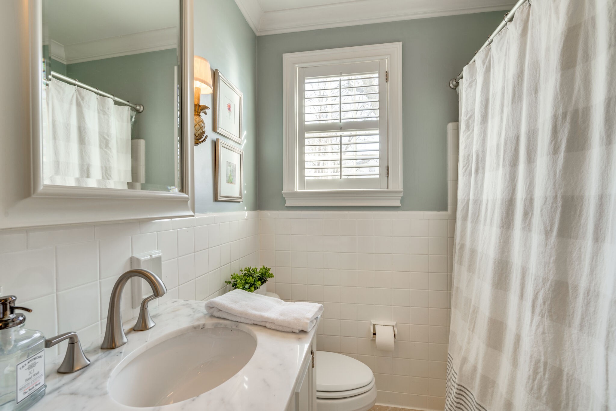 411 Page Road Nashville, TN 37205 - Photo 28 of 53 a bathroom with a sink toilet and mirror