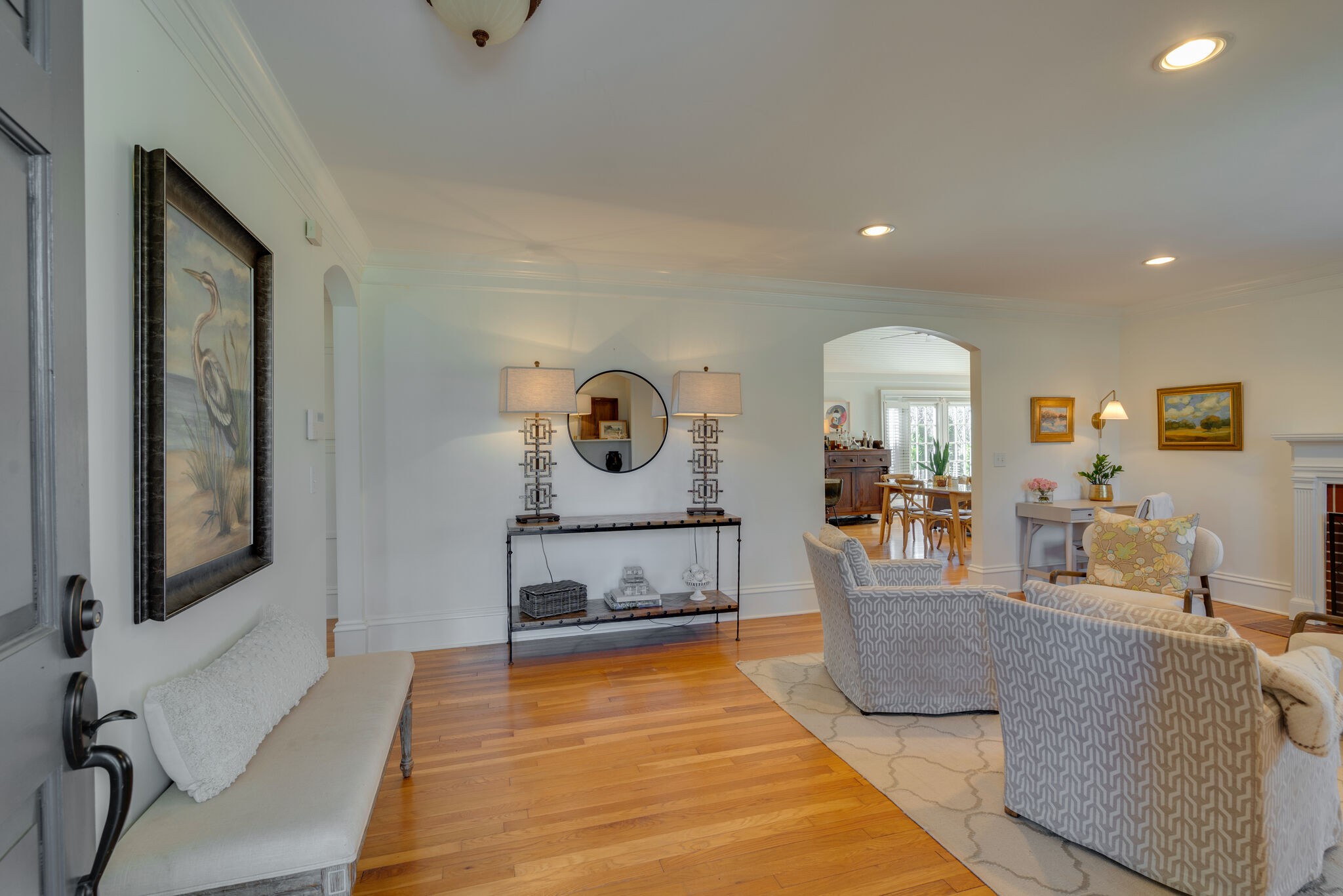 411 Page Road Nashville, TN 37205 - Photo 4 of 53 a living room with furniture and a wooden floor