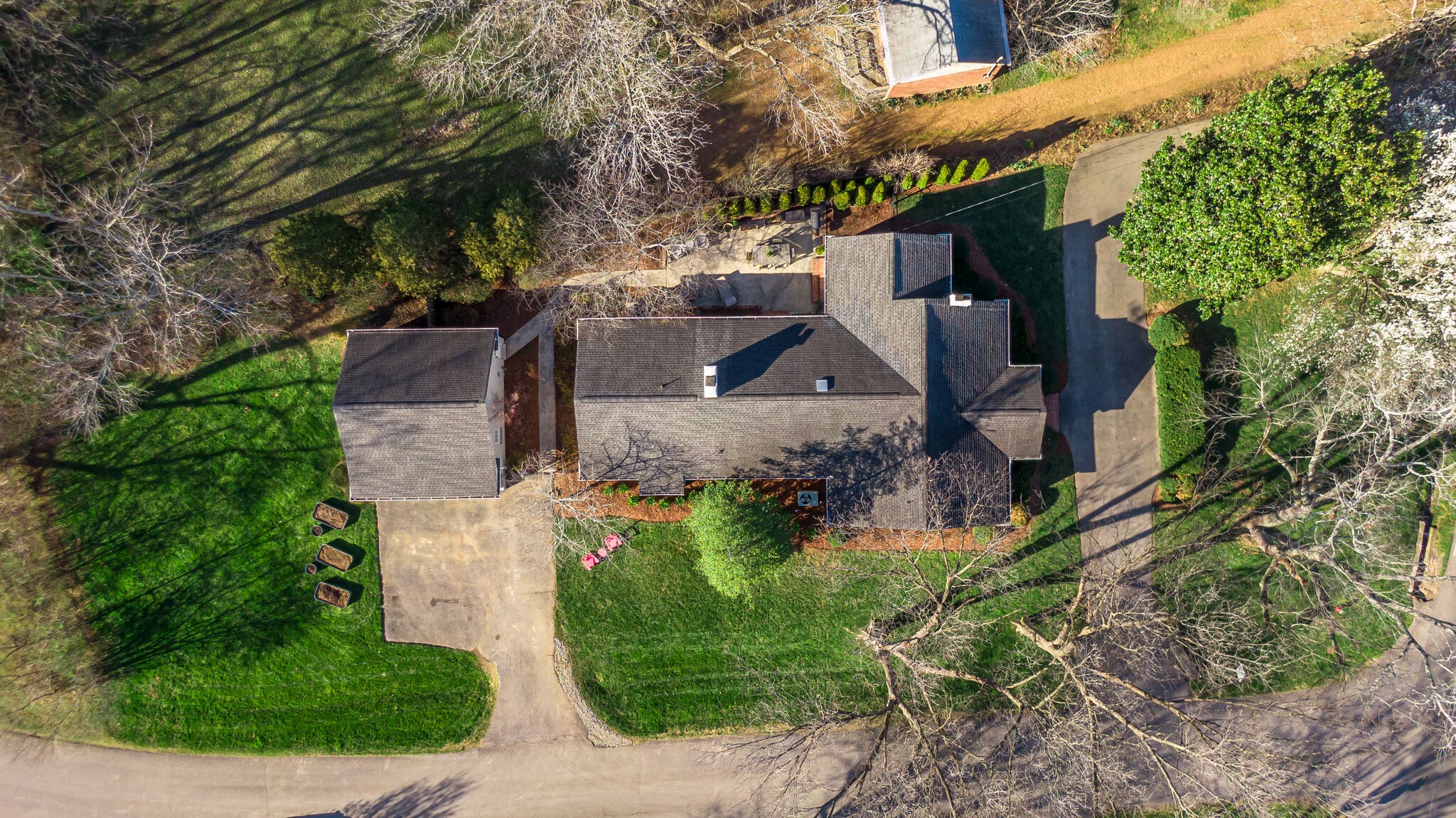 411 Page Road Nashville, TN 37205 - Photo 42 of 53 an aerial view of a house with a yard