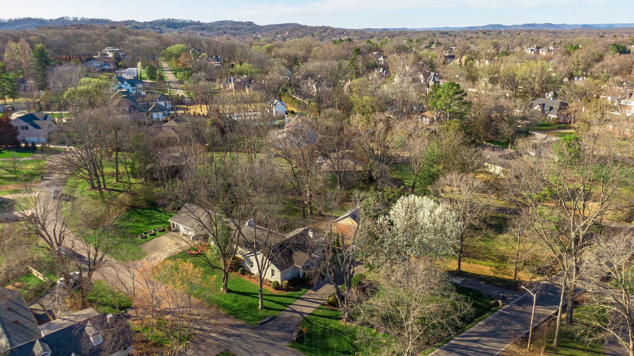 411 Page Road Nashville, TN 37205 - Photo 48 of 53 an aerial view of residential house with outdoor space