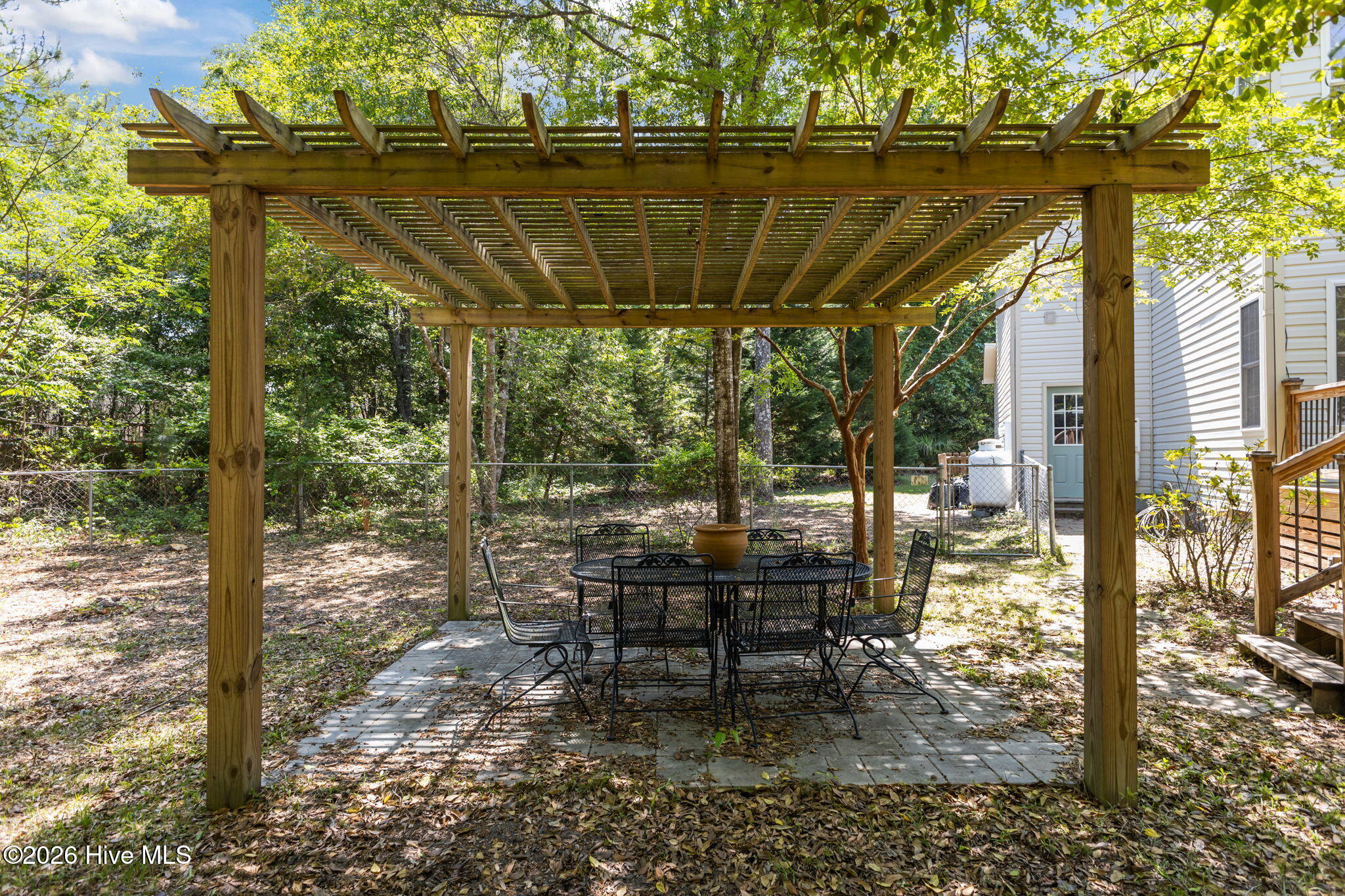 102 Shady Path Cedar Point, NC 28584 - Photo 27 of 36 Pergola in back yard