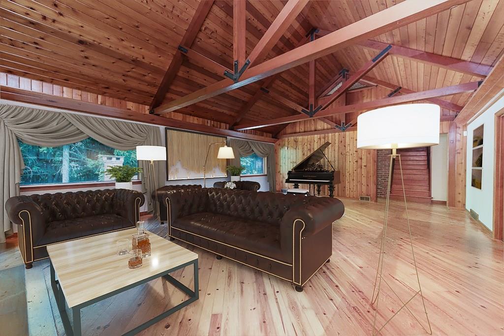 709 Camp Meeting Road Sewickley, PA 15143 - Photo 3 of 18 a roof deck with couch and wooden floor