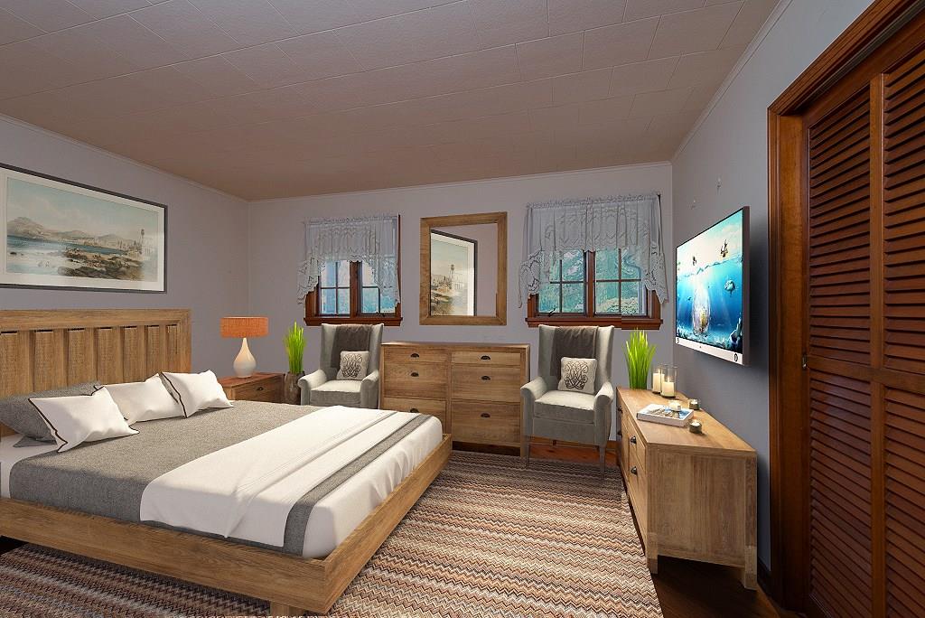 709 Camp Meeting Road Sewickley, PA 15143 - Photo 8 of 18 a bedroom with a bed wooden floor and window